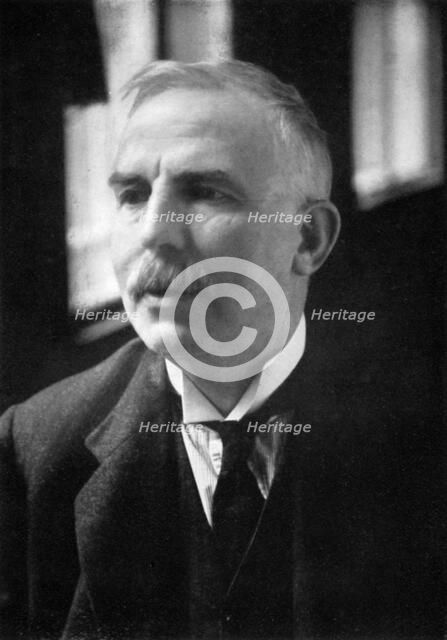 Ernest Rutherford (1871-1937), Nobel prize-winning atomic physicist, c1908. Artist: Unknown