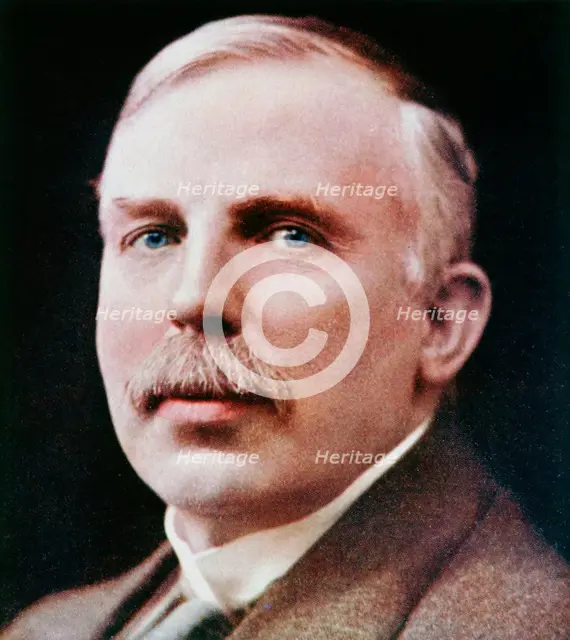 Ernest Rutherford, New Zealand-born physicist and the founder of nuclear physics. Artist: Unknown