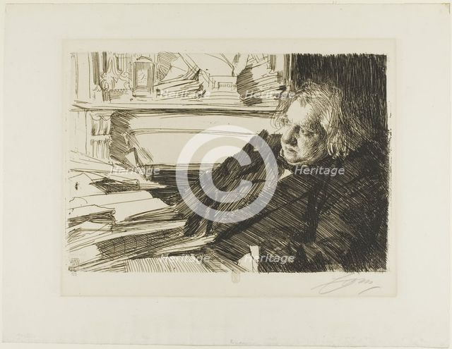 Ernest Renan, 1892. Creator: Anders Leonard Zorn.
