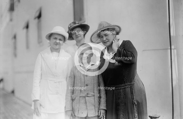 Ernestine Schumann-Heink & her son's family, 1919. Creator: Bain News Service.
