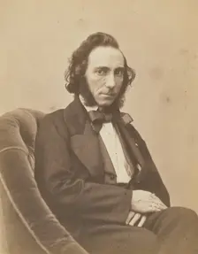 Ernesto Camillo Sivori, violiniste, 1854-1855. Creators: Nadar, Adrien Alban Tournachon