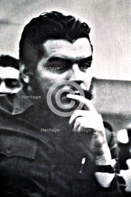 Ernesto Guevara, called Che (1928 - 1967), Cuban revolutionary.
