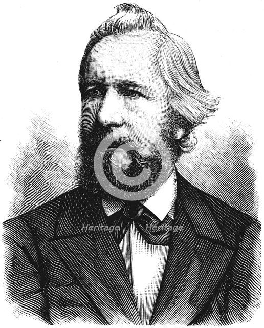 Ernst Haeckel (1834-1919), German zoologist and evolutionist. Artist: Unknown