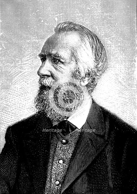 Ernst Haeckel (1834-1919), German zoologist and evolutionist. Artist: Unknown
