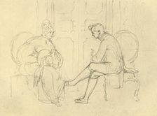 Ernste Frage mid-late 19th century, (c1924). Creator: Carl Spitzweg