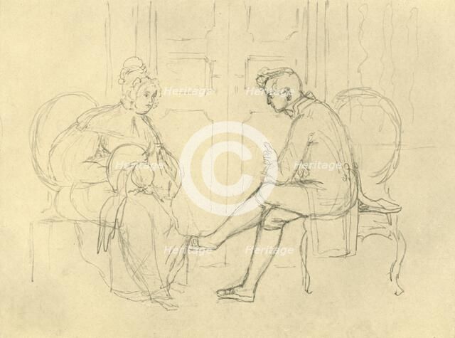 'Ernste Frage', mid-late 19th century, (c1924).  Creator: Carl Spitzweg.