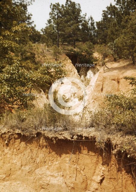 Eroded land, between 1941 and 1942. Creator: Unknown.
