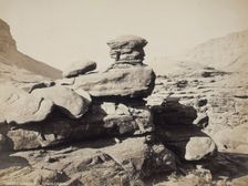 Eroded Sandstone, Kanab Canon, 1870s. Creator: John Karl Hillers