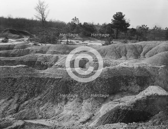 Erosion near Jackson, Mississippi, 1936. Creator: Walker Evans.