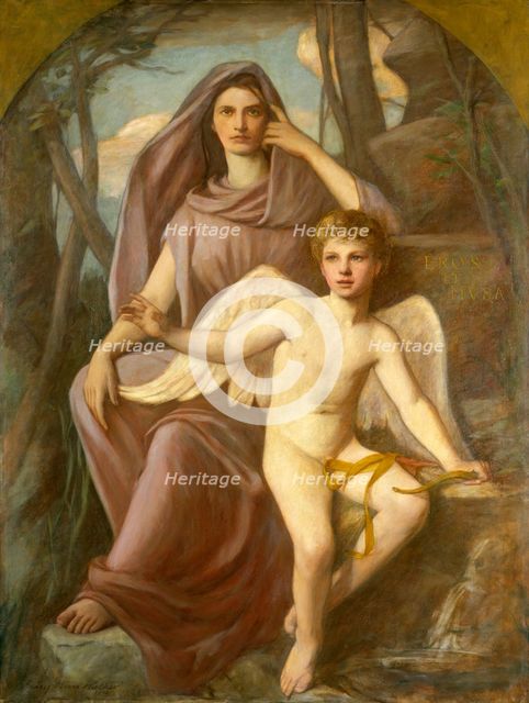 Eros et Musa, 1903. Creator: Henry Oliver Walker.