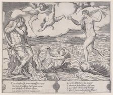 Eros in the Sea, ca. 1514-36. Creator: Agostino Veneziano