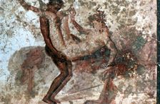Erotic mural, Pompeii, Italy. Creator: Unknown