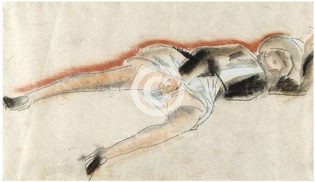 Erotic Drawing. Artist: Grigoriev, Boris Dmitryevich (1886-1939)
