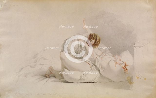 Erotic Scene. Artist: Zichy, Mihály (1827-1906)