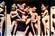 Erotic Sculpture, Hindu Temple, Khajuraho, India, 950 - 1050