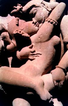 Erotic Sculpture, Hindu Temple, Khajuraho, India, 950 - 1050