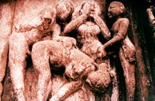 Erotic Sculpture, Hindu Temple, Khajuraho, India, 950 - 1050