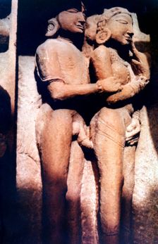 Erotic Sculpture, Hindu Temple, Khajuraho, India, 950 - 1050
