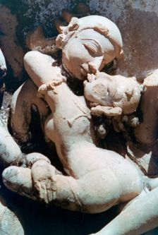 Erotic Sculpture, Khajuraho, India. c950-1050. (20th century)