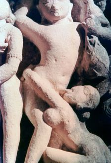 Erotic Sculpture, Khajuraho, India. c950-1050. (20th century)