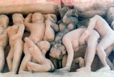 Erotic Sculpture, Khajuraho, India. c950-1050. (20th century)
