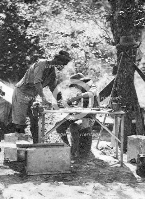 Errol Hinds and Julius Mapata, Livingstone to Broken Hill, Northern Rhodesia, 1925 (1927). Artist: Thomas A Glover