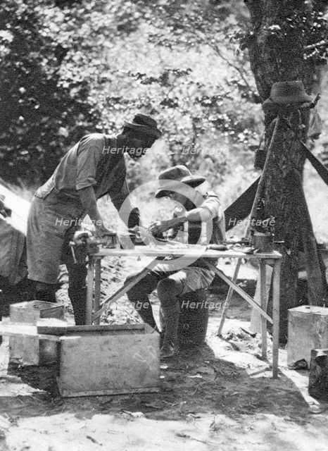 Errol Hinds and Julius Mapata, Livingstone to Broken Hill, Northern Rhodesia, 1925 (1927). Artist: Thomas A Glover
