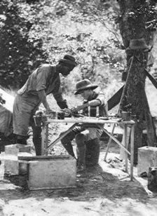 Errol Hinds and Julius Mapata, Livingstone to Broken Hill, Northern Rhodesia, 1925 (1927). Artist: Thomas A Glover