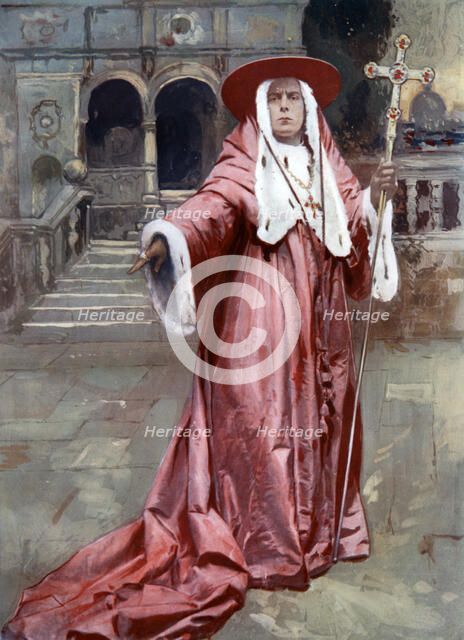 ES Willard in The Cardinal, c1902. Artist: Unknown