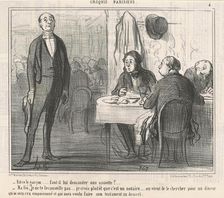 Est-ce le garçon?, 1855. Creator: Honore Daumier