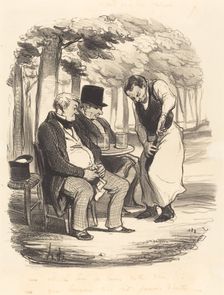 Est-il bon, au moins, votre vin!..., 1848. Creator: Honore Daumier