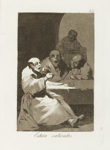 Estan calientes.; Los Caprichos, pl.13, 1799. Creator: Francisco Goya