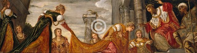Esther and Ahasuerus, between 1552 and 1555. Creator: Jacopo Tintoretto.