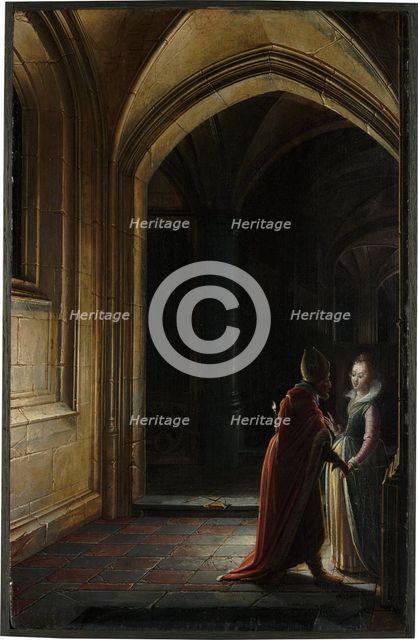 Esther and Mordecai, 1616. Creator: Hendrik van Steenwyck II.