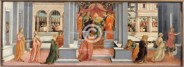 Esther before Ahasuerus, 1478-1480. Artist: Lippi, Filippino (1457-1504)