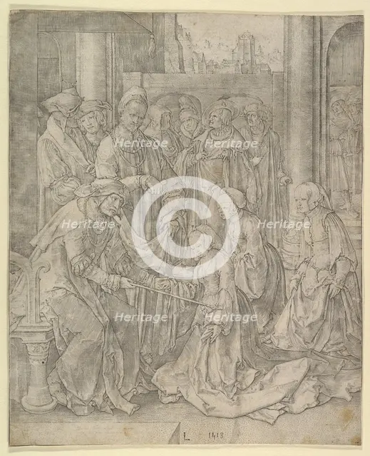 Esther Before Ahasuerus, 1518. Creator: Lucas van Leyden.