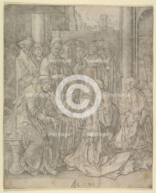 Esther Before Ahasuerus, 1518. Creator: Lucas van Leyden.