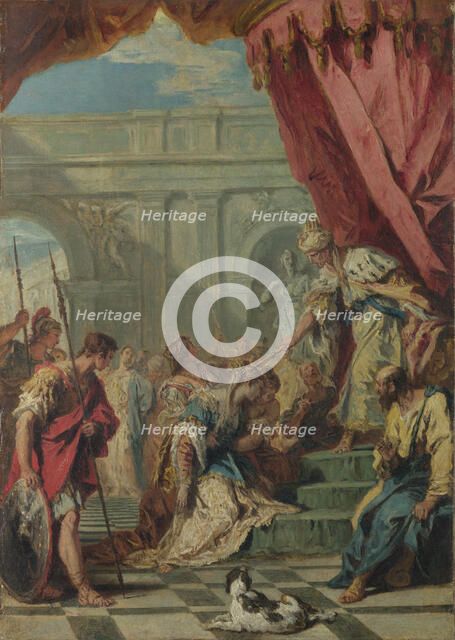 Esther before Ahasuerus, ca 1730. Artist: Ricci, Sebastiano (1659-1734)