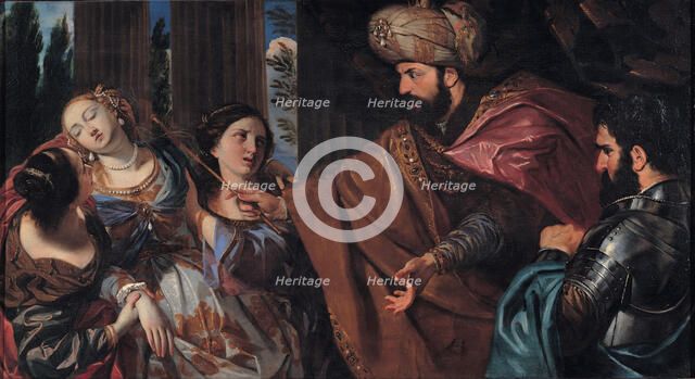 Esther before Ahasuerus, Between 1660 and 1670. Artist: Bonatti, Giovanni (1635-1681)