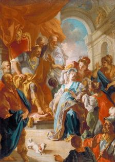 Esther Before Ahasuerus, c1758. Creator: Lorenzo de Caro