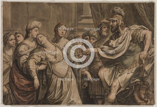 Esther Before Ahasuerus, late 17th century. Creator: Louis Chéron.