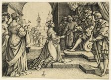 Esther before Ahasuerus, n.d. Creator: Master I.B.