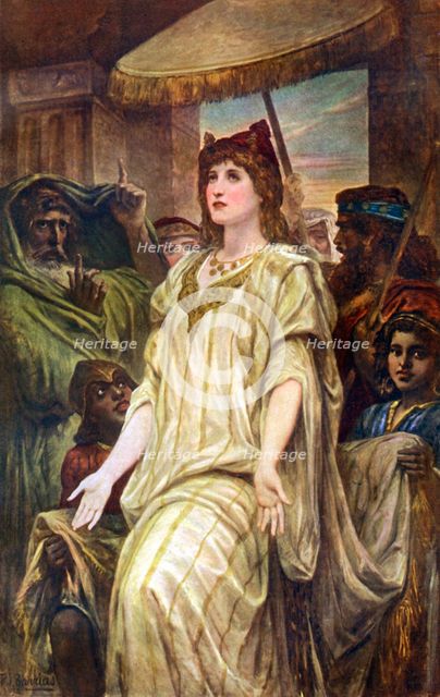 'Esther Pleading For Her People', 1926.Artist: Felix Joseph Barrias