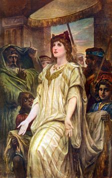 Esther Pleading For Her People 1926.Artist: Felix Joseph Barrias