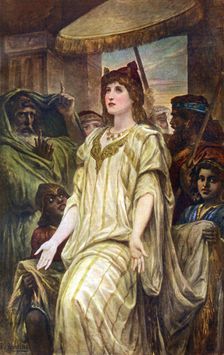 Esther Pleading For Her People 1926.Artist: Felix Joseph Barrias