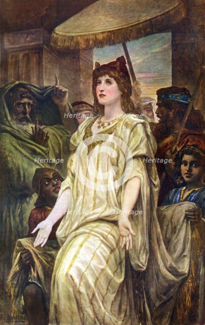 'Esther Pleading For Her People', 1926.Artist: Felix Joseph Barrias