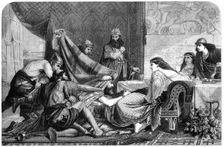 "Esther's Banquet", by E. Armitage, from the Liverpool Exhibition of Fine Arts, 1865. Creator: Unknown