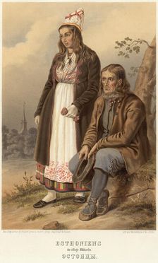 Estonians, 1862. Creator: Avgust Ivanovich Pettsol'd