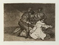 Esto es malo.; Los Desastres de la Guerra, Madrid 1863. Creator: Francisco Goya