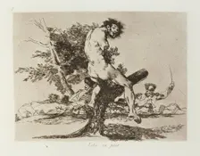 Esto es peor.; Los Desastres de la Guerra, Madrid 1863. Creator: Francisco Goya